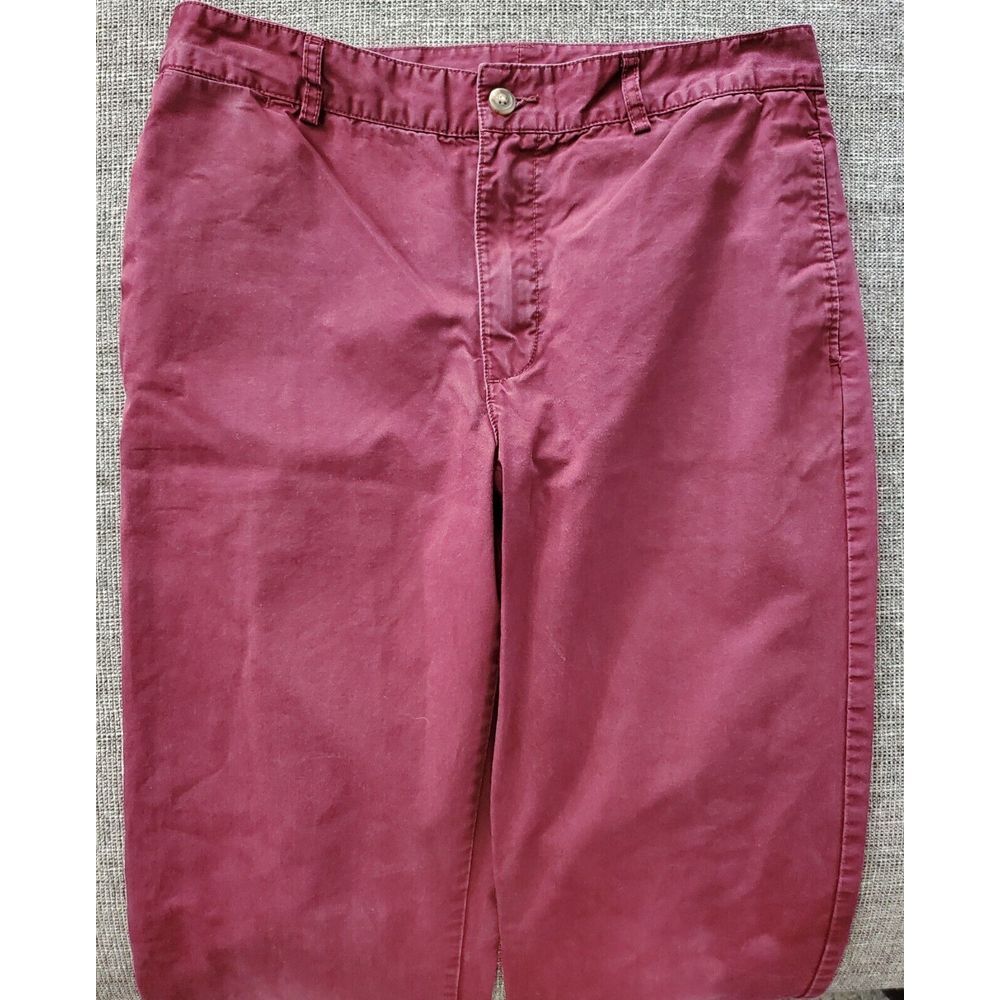 Polo Ralph Lauren Boy's Kids Cotton Chinos Burgundy Size 20 - Picture 4 of 5